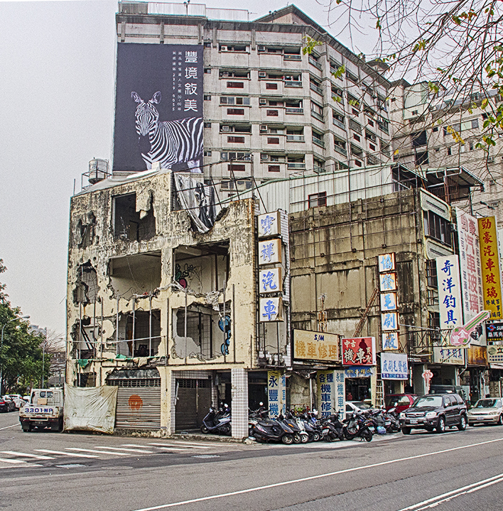 Taichung-Destroyed building